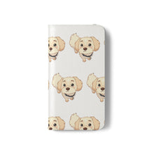 Load image into Gallery viewer, Cute Golden Doodle Pattern Flip Phone Case — Doggy Wallet Cover