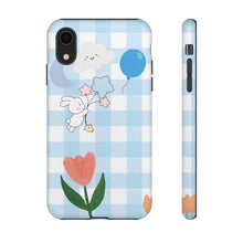 Load image into Gallery viewer, Pastel Blue Gingham Phone Case — Tough Cases