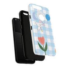 Load image into Gallery viewer, Pastel Blue Gingham Phone Case — Tough Cases