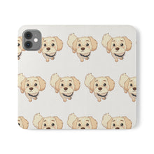 Load image into Gallery viewer, Cute Golden Doodle Pattern Flip Phone Case — Doggy Wallet Cover