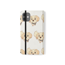 Load image into Gallery viewer, Cute Golden Doodle Pattern Flip Phone Case — Doggy Wallet Cover