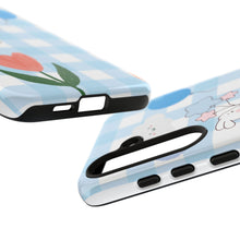 Load image into Gallery viewer, Pastel Blue Gingham Phone Case — Tough Cases