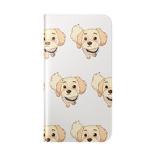 Load image into Gallery viewer, Cute Golden Doodle Pattern Flip Phone Case — Doggy Wallet Cover