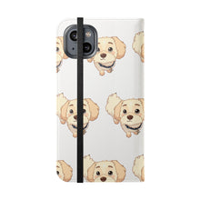Load image into Gallery viewer, Cute Golden Doodle Pattern Flip Phone Case — Doggy Wallet Cover