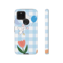 Load image into Gallery viewer, Pastel Blue Gingham Phone Case — Tough Cases