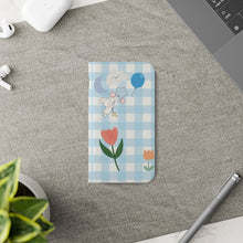 Load image into Gallery viewer, Pastel Blue Gingham iPhone Flip Case