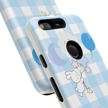Load image into Gallery viewer, Pastel Blue Gingham Phone Case — Tough Cases