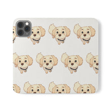 Load image into Gallery viewer, Cute Golden Doodle Pattern Flip Phone Case — Doggy Wallet Cover