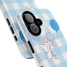 Load image into Gallery viewer, Pastel Blue Gingham Phone Case — Tough Cases