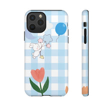 Load image into Gallery viewer, Pastel Blue Gingham Phone Case — Tough Cases