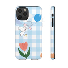 Load image into Gallery viewer, Pastel Blue Gingham Phone Case — Tough Cases