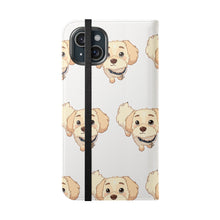 Load image into Gallery viewer, Cute Golden Doodle Pattern Flip Phone Case — Doggy Wallet Cover