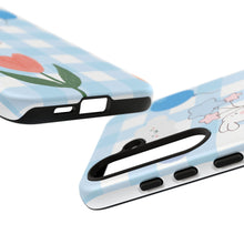 Load image into Gallery viewer, Pastel Blue Gingham Phone Case — Tough Cases
