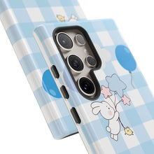 Load image into Gallery viewer, Pastel Blue Gingham Phone Case — Tough Cases
