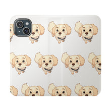 Load image into Gallery viewer, Cute Golden Doodle Pattern Flip Phone Case — Doggy Wallet Cover