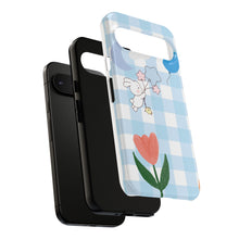 Load image into Gallery viewer, Pastel Blue Gingham Phone Case — Tough Cases