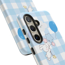 Load image into Gallery viewer, Pastel Blue Gingham Phone Case — Tough Cases