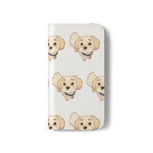 Load image into Gallery viewer, Cute Golden Doodle Pattern Flip Phone Case — Doggy Wallet Cover