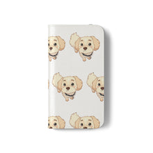 Load image into Gallery viewer, Cute Golden Doodle Pattern Flip Phone Case — Doggy Wallet Cover