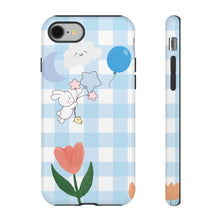 Load image into Gallery viewer, Pastel Blue Gingham Phone Case — Tough Cases