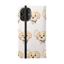 Load image into Gallery viewer, Cute Golden Doodle Pattern Flip Phone Case — Doggy Wallet Cover