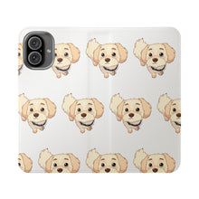 Load image into Gallery viewer, Cute Golden Doodle Pattern Flip Phone Case — Doggy Wallet Cover