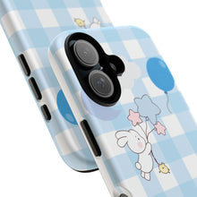 Load image into Gallery viewer, Pastel Blue Gingham Phone Case — Tough Cases