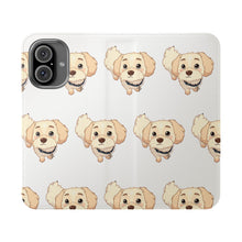 Load image into Gallery viewer, Cute Golden Doodle Pattern Flip Phone Case — Doggy Wallet Cover