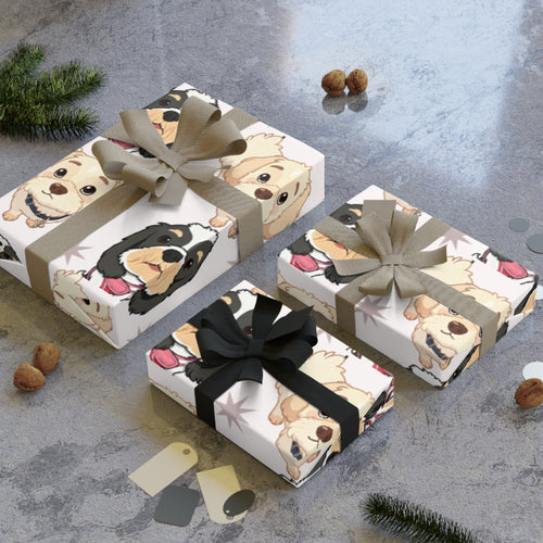 Lhasa Apso Puppy Wrapping Paper Roll — Cute Dog Gift Wrap