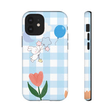 Load image into Gallery viewer, Pastel Blue Gingham Phone Case — Tough Cases