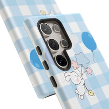 Load image into Gallery viewer, Pastel Blue Gingham Phone Case — Tough Cases