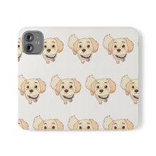 Load image into Gallery viewer, Cute Golden Doodle Pattern Flip Phone Case — Doggy Wallet Cover