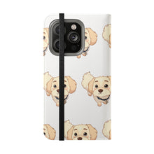 Load image into Gallery viewer, Cute Golden Doodle Pattern Flip Phone Case — Doggy Wallet Cover