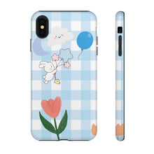 Load image into Gallery viewer, Pastel Blue Gingham Phone Case — Tough Cases