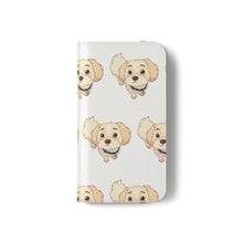 Load image into Gallery viewer, Cute Golden Doodle Pattern Flip Phone Case — Doggy Wallet Cover