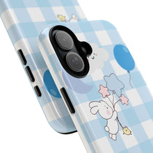 Load image into Gallery viewer, Pastel Blue Gingham Phone Case — Tough Cases