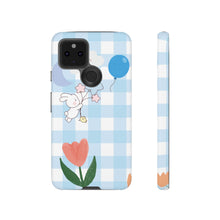 Load image into Gallery viewer, Pastel Blue Gingham Phone Case — Tough Cases
