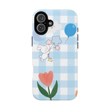 Load image into Gallery viewer, Pastel Blue Gingham Phone Case — Tough Cases