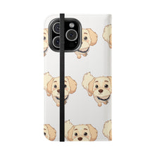 Load image into Gallery viewer, Cute Golden Doodle Pattern Flip Phone Case — Doggy Wallet Cover