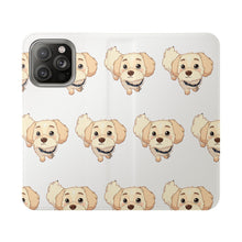 Load image into Gallery viewer, Cute Golden Doodle Pattern Flip Phone Case — Doggy Wallet Cover