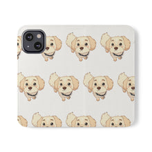 Load image into Gallery viewer, Cute Golden Doodle Pattern Flip Phone Case — Doggy Wallet Cover