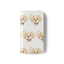 Load image into Gallery viewer, Cute Golden Doodle Pattern Flip Phone Case — Doggy Wallet Cover