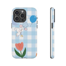 Load image into Gallery viewer, Pastel Blue Gingham Phone Case — Tough Cases