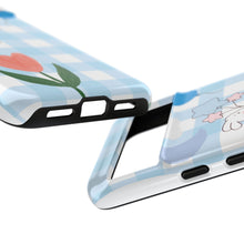 Load image into Gallery viewer, Pastel Blue Gingham Phone Case — Tough Cases