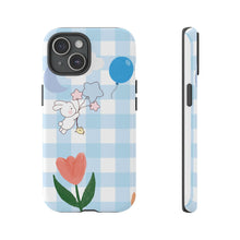 Load image into Gallery viewer, Pastel Blue Gingham Phone Case — Tough Cases
