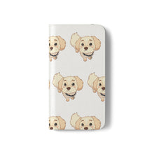 Load image into Gallery viewer, Cute Golden Doodle Pattern Flip Phone Case — Doggy Wallet Cover