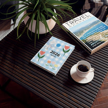 Load image into Gallery viewer, Pastel Blue Gingham Floral Hardback Journal