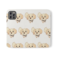 Load image into Gallery viewer, Cute Golden Doodle Pattern Flip Phone Case — Doggy Wallet Cover