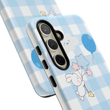 Load image into Gallery viewer, Pastel Blue Gingham Phone Case — Tough Cases