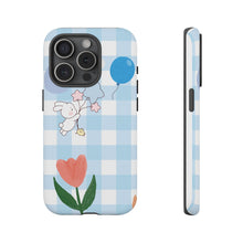 Load image into Gallery viewer, Pastel Blue Gingham Phone Case — Tough Cases